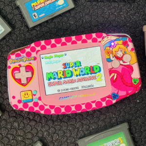 PRINCESS PEACH Custom Gameboy Advance Mod w/ Gift Box - Image 8