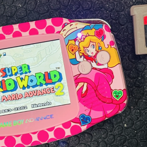 PRINCESS PEACH Custom Gameboy Advance Mod w/ Gift Box - Image 9
