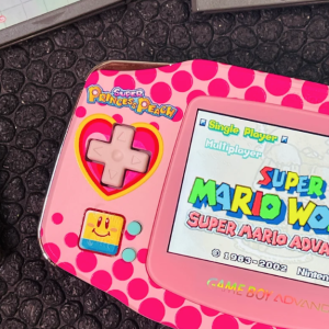 PRINCESS PEACH Custom Gameboy Advance Mod w/ Gift Box - Image 10