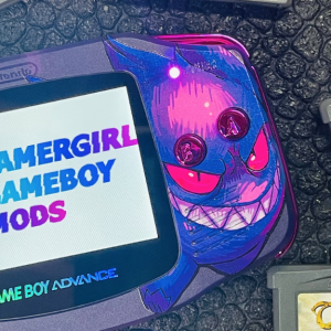 GENGAR PKMN Purple Custom Gameboy Advance Mod w/ Gift Box - Image 9