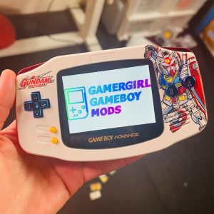 GUNDAM CHROME Custom Gameboy Advance Mod w/ Gift Box - Image 6