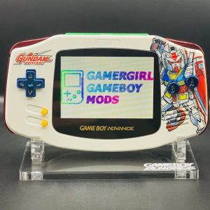 GUNDAM CHROME Custom Gameboy Advance Mod w/ Gift Box - Image 2