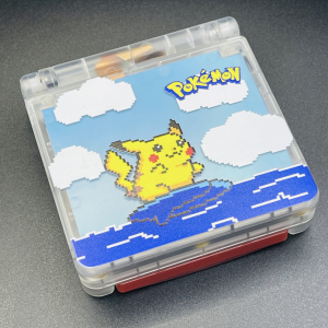 SURFING PIKACHU Custom Gameboy Advance SP Mod - Image 6