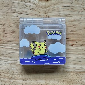 Surfing Pikachu Gameboy Advance SP replacement shell