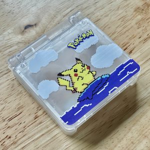 SURFING PIKACHU - Gameboy Advance SP Replacement Shell - Image 4