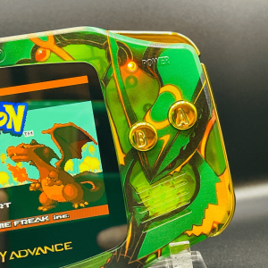 RAYQUAZA Green Custom Gameboy Advance Mod w/ Gift Box - Image 3