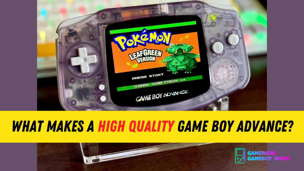 Custom Game Boy Advance with IPS screen and custom shell