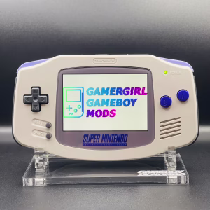 SNES Themed Custom Gameboy Advance Mod w/ Gift Box - Image 2
