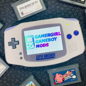 SNES Themed Custom Gameboy Advance Mod w/ Gift Box - Image 4