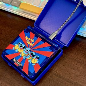 Squirtle Squad Edition | Gameboy Advance SP IPS V5 | Modded Gba SP Console - Image 10